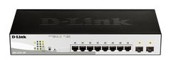 D-Link DGS-1210-10P, 10-port 10/100/1000 Gigabit PoE Smart Switch including 2x SFP 65W