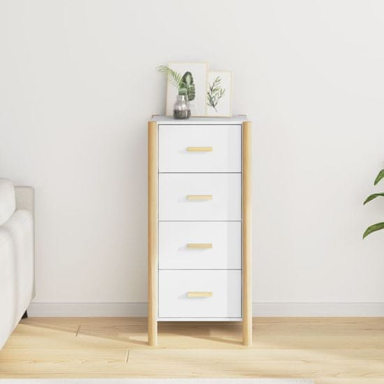 Vidaxl Skříň highboard bílá 42 x 38 x 90 cm kompozitní dřevo