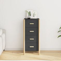 Vidaxl Skříň highboard černá 42 x 38 x 90 cm kompozitní dřevo