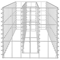 Vidaxl Gabionový vyvýšený záhon pozinkovaná ocel 90 x 30 x 30 cm