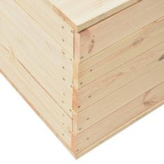 shumee Úložný box 60 x 54 x 50,7 cm masivní borové dřevo