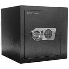 Rottner Monaco 45 EL nábytkový elektronický trezor černý | Elektronický zámek | 43.5 x 43.5 x 44.5 cm