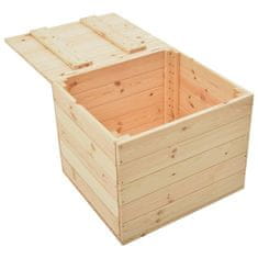 shumee Úložný box 60 x 54 x 50,7 cm masivní borové dřevo