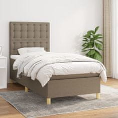 shumee Box spring postel s matrací taupe 100 x 200 cm textil