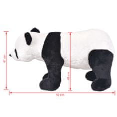 Greatstore Stojící plyšová hračka, panda, černobílá, XXL