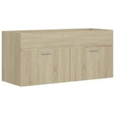 Vidaxl Skříňka pod umyvadlo dub sonoma 100 x 38,5 x 46 cm dřevotříska