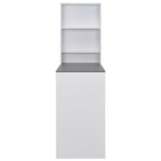 Vidaxl Barový stůl se skříní bílý 115 x 59 x 200 cm