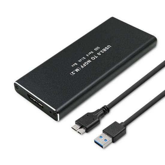 Qoltec Zásobník M.2 SATA | NGFF | USB 3.0 SSD