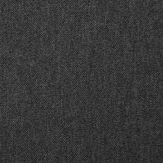 Vidaxl Jídelní židle 2 ks tmavě šedé textil
