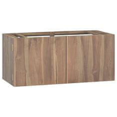 Vidaxl Nástěnná koupelnová skříňka 90 x 39 x 40 cm masivní teak