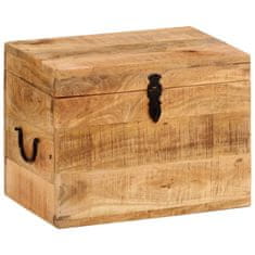 Greatstore Úložný box 39 x 28 x 31 cm masivní mangovníkové dřevo