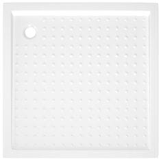 Vidaxl Sprchová vanička s puntíky bílá 80 x 80 x 4 cm ABS