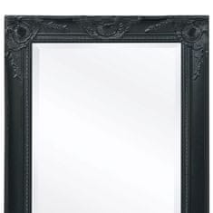 Greatstore Nástěnné zrcadlo v barokním stylu 140x50 cm černé