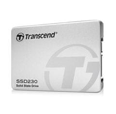 Transcend SSD230S 512GB SSD disk 2.5'' SATA III, 3D TLC, Aluminium casing, 560MB/s R, 500MB/s W, stříbrný