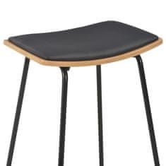 Vidaxl Barové stoličky 6 ks černé umělá kůže
