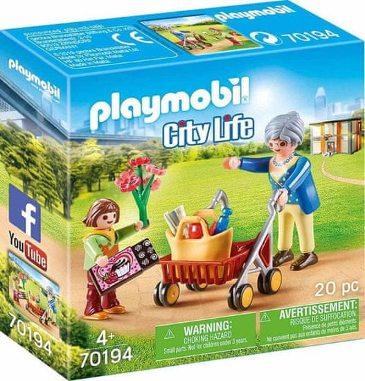 Playmobil 70194 Babička s chodítkem