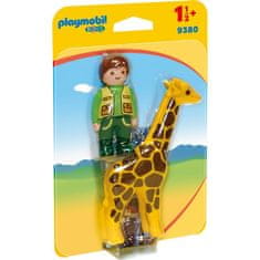 Playmobil Playmobil 9380 Ošetřovatel zvířat se žirafou