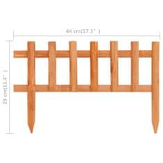 Vidaxl Travní lemy 10 ks jedlové dřevo 4,4 m