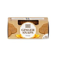 Nyakers Tradiční švédské zázvorové sušenky s nádechem pomeranče "Ginger Snaps Orange" 150g Nyakers