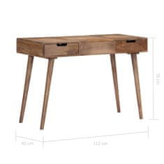 Greatstore Toaletní stolek 112 x 45 x 76 cm masivní mangovníkové dřevo