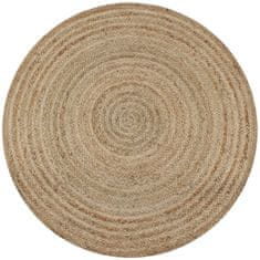 vyprodejpovleceni Kulatý jutový koberec FLETTE 90 cm