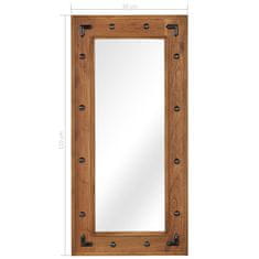 Greatstore Zrcadlo z masivního akáciového dřeva 50 x 110 cm