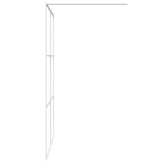 Greatstore Sprchová zástěna walk-in bílá 140 x 195 cm čiré ESG sklo