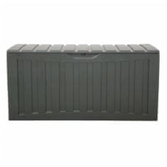 Greatstore Úložný box černý 118 x 53 x 57 cm polypropylen