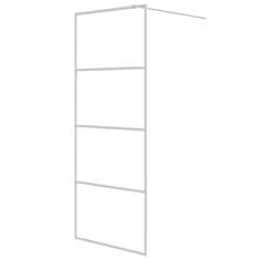 Greatstore Sprchová zástěna walk-in bílá 80 x 195 cm čiré ESG sklo