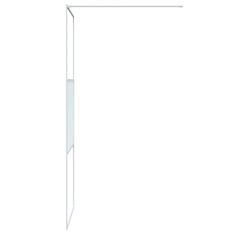 Vidaxl Sprchová zástěna walk-in bílá 80 x 195 cm čiré ESG sklo