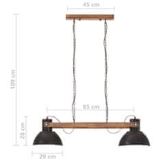 Vidaxl Industriální závěsné svítidlo 25 W černé 109 cm E27