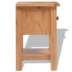 Greatstore Noční stolek 36 x 30 x 47 cm masivní dubové dřevo