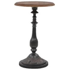 Greatstore Koncový stolek z masivního jedlového dřeva 40 x 64 cm hnědý