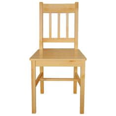 Vidaxl Jídelní židle 6 ks borové dřevo