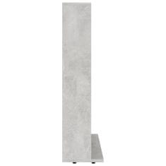 Vidaxl Skříňka na CD betonově šedá 102 x 23 x 89,5 cm dřevotříska