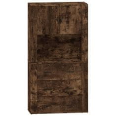 Greatstore Skříň highboard kouřový dub kompozitní dřevo