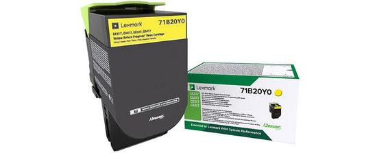 Lexmark CS/CX31/41/51x Yellow Toner Cartridge Return - 2 300 stran