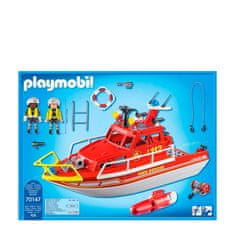 Playmobil 70147 Záchranný hasičský člun s motorem