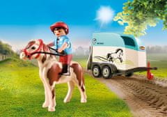 Playmobil 70511 Auto s přívěsem pro poníky