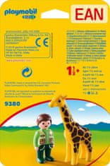 Playmobil Playmobil 9380 Ošetřovatel zvířat se žirafou