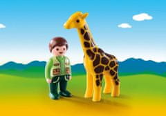 Playmobil Playmobil 9380 Ošetřovatel zvířat se žirafou