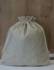 Wrap Up obal na pečivo - kulatý (vnitřní rozměr 35 x 36 cm) Barevný: Režná s bílými puntíky