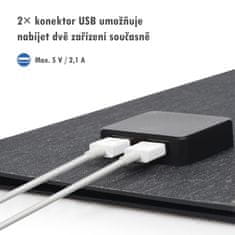 Soshine fotovoltaická přenosná solární nabíječka Solar Charger 15W 2xUSB