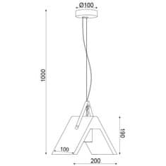 ACA ACA Lighting Decor závěsné svítidlo DCR171191P