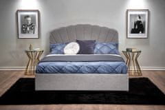 Halmar Manželská postel s roštem a úložným prostorem Gabriella 160 - světle šedá
