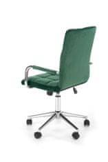 Halmar Kancelářská židle Gonzo 4 - tmavě zelená (Velvet) / chrom