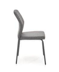 Halmar Jídelní židle K461 - šedá / černá