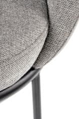 Halmar Jídelní židle K482 - šedá / černá