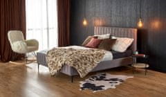 Halmar Čalouněná manželská postel Francesca 160 - světle šedá