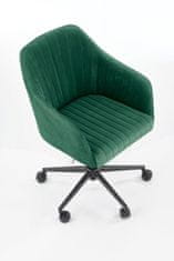 Halmar Kancelářská židle Fresco - tmavě zelená (Velvet)